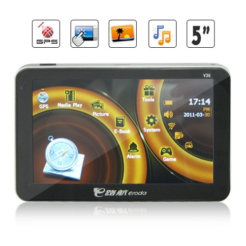 APK Processor 4GB Memory 5 Inch HD Touchscreen GPS Navigation - Click Image to Close
